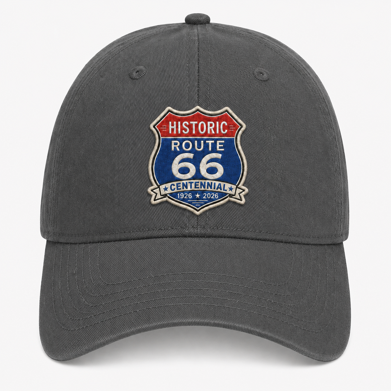 Route 66 Centennial Shield Hat - Multiple Colors and State Versions Available