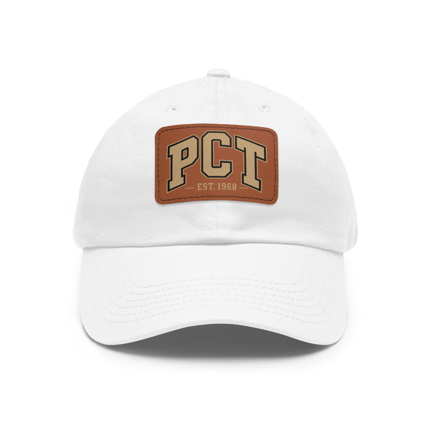 Leather Patch Dad Hat — PCT Vintage Baseball Cap
