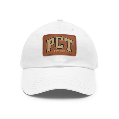Leather Patch Dad Hat — PCT Vintage Baseball Cap