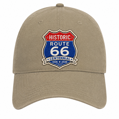 Route 66 Centennial Shield Hat - Multiple Colors and State Versions Available