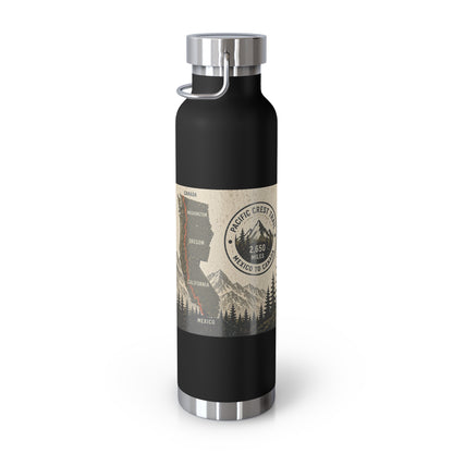 Pacific Crest Trail 22oz Vacuum Insulated Bottle — Copper Lined Adventure Water Bottle