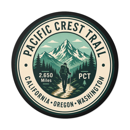 Pacific Crest Trail Vinyl Sticker — PCT Hiker Emblem (2,650 Miles)