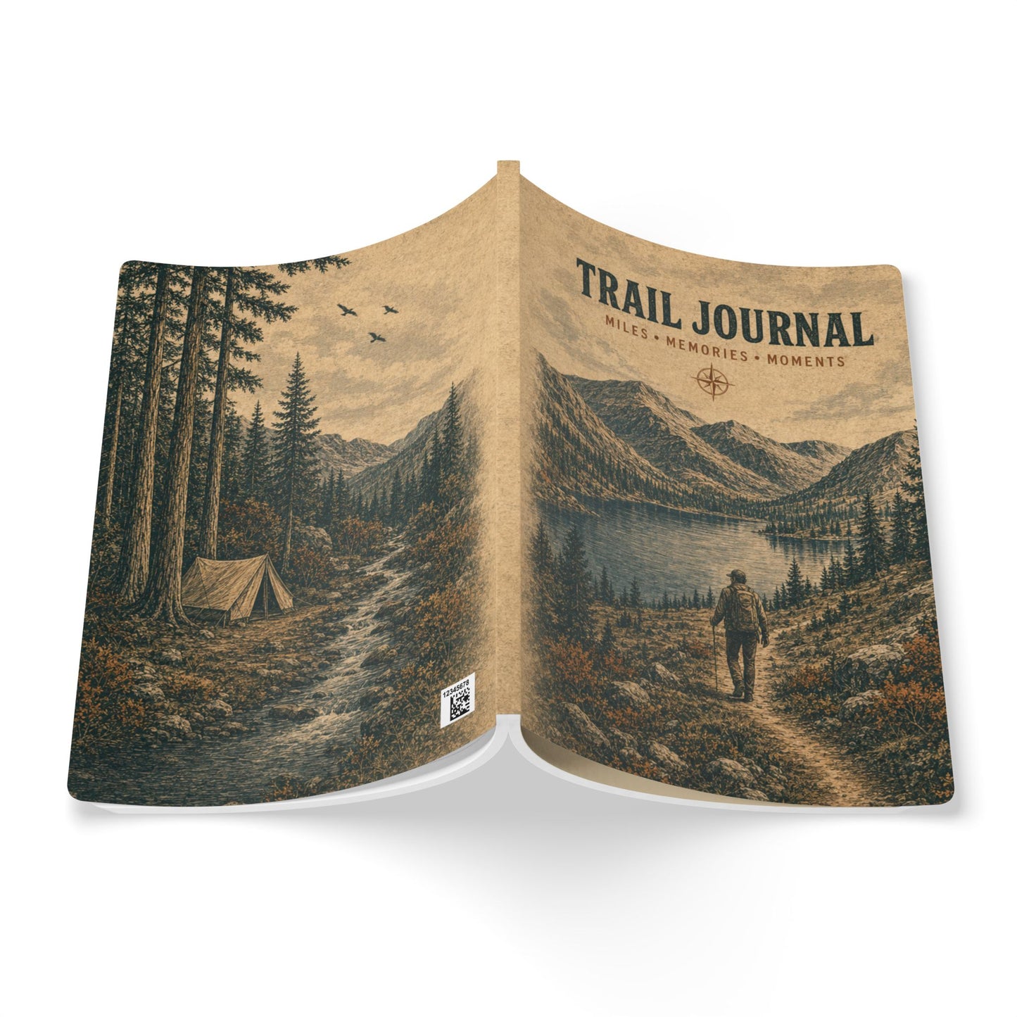 Trail Journal Softcover Notebook | Miles, Memories & Moments