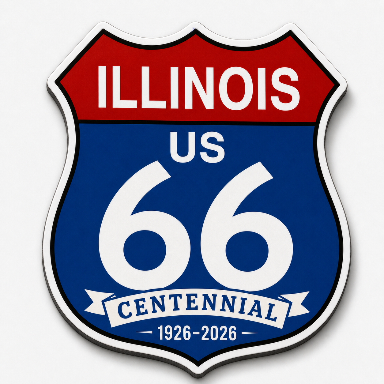 Route 66 Centennial Sign For Each State Magnets - (21) – Bulk Wholesale Orders