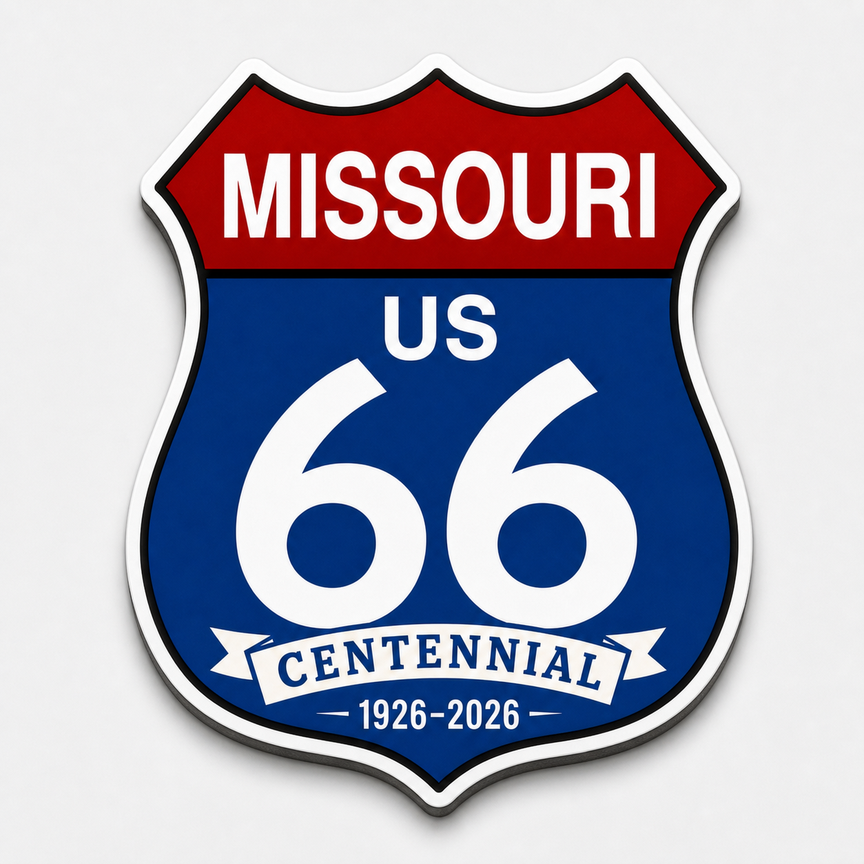 Route 66 Centennial Sign For Each State Magnets - (21) – Bulk Wholesale Orders