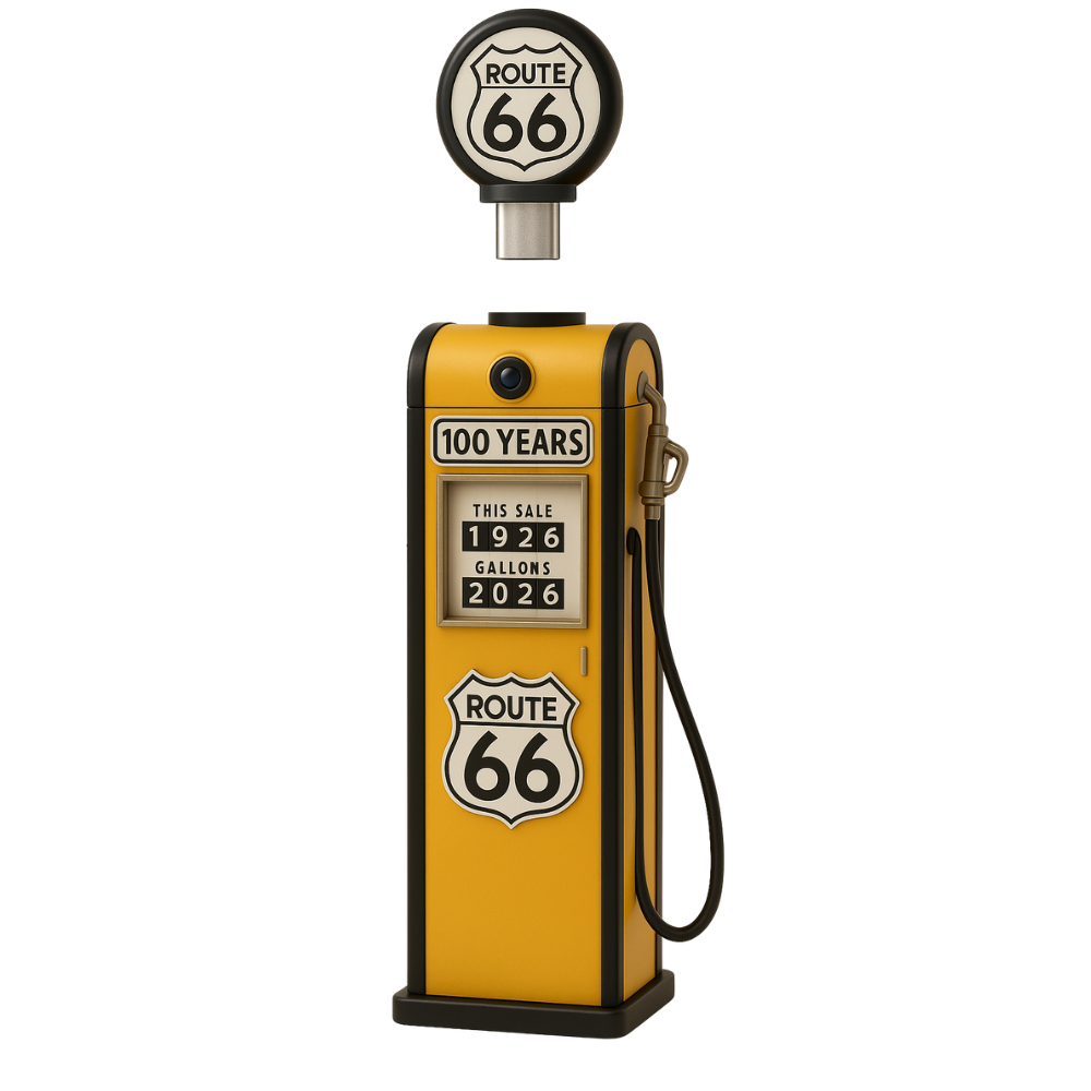 Route 66 Gas Pump – Centennial Display Piece (USB-C 3.0)