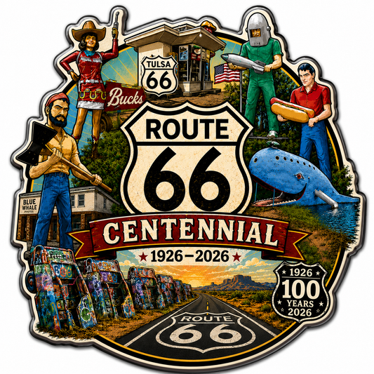 Route 66 Centennial Magnets (9) – Bulk Wholesale Orders