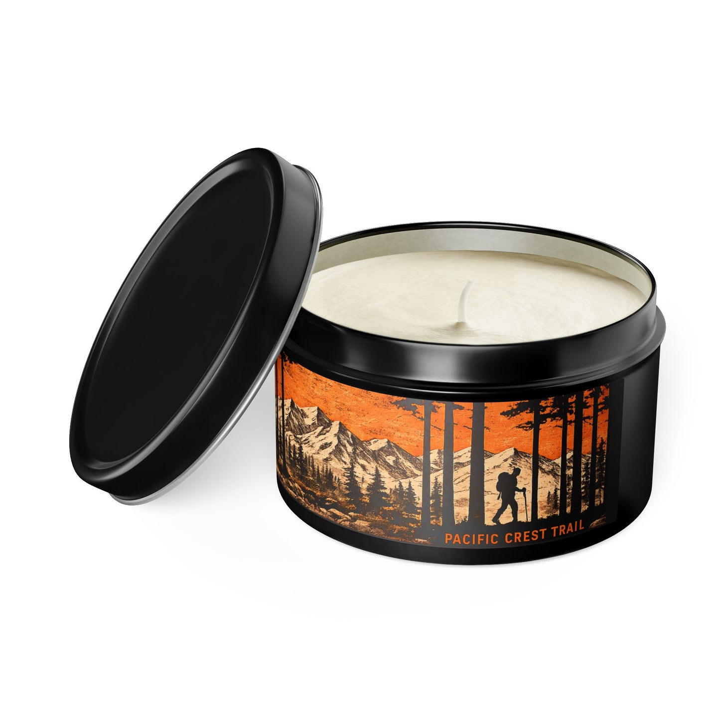 Pacific Crest Trail Mountain Forest Tin Candle | 4oz & 8oz