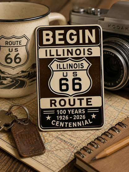 Route 66 Centennial Magnets (5) – Bulk Wholesale Orders