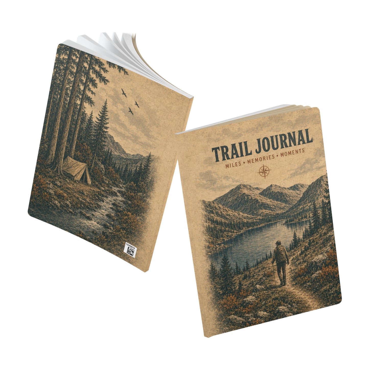 Trail Journal Softcover Notebook | Miles, Memories & Moments