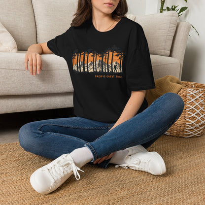 Pacific Crest Trail Graphic T-Shirt — Mountain Sunset Hiking Tee