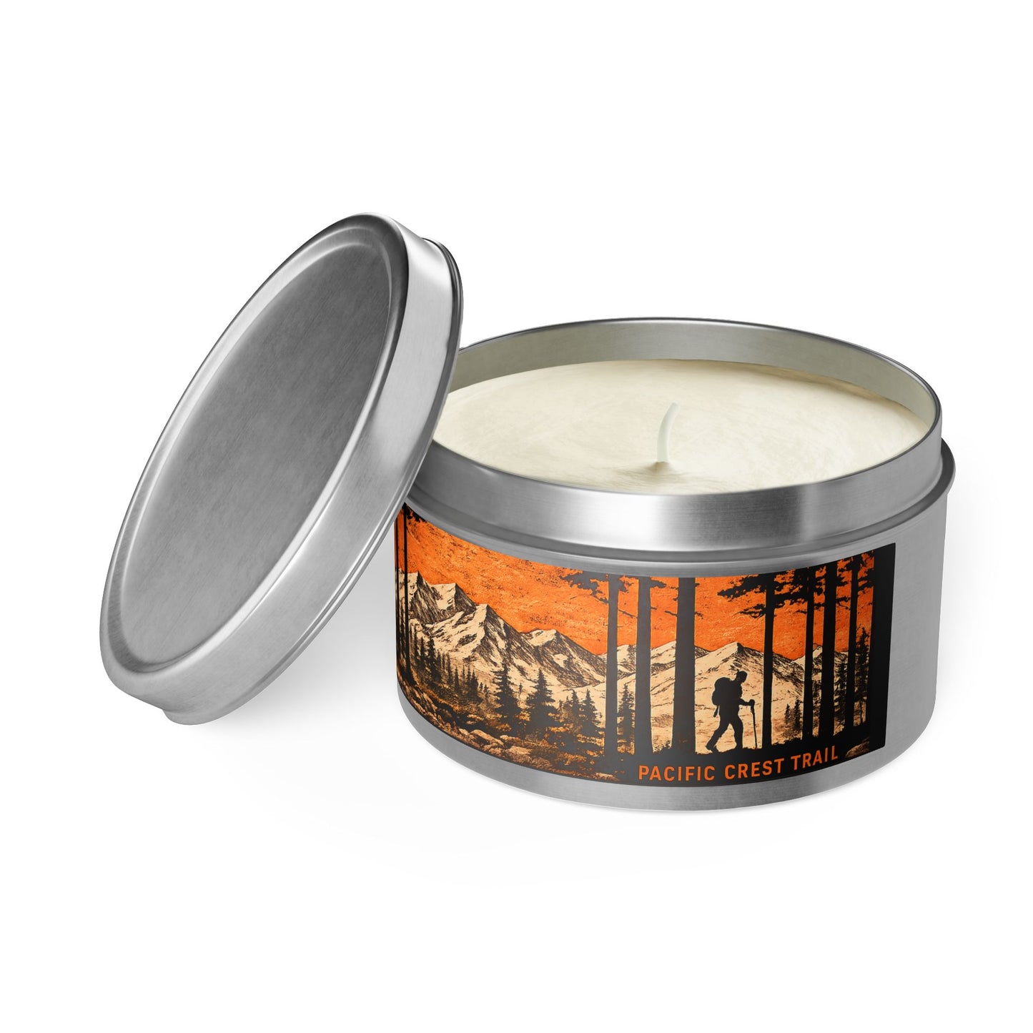 Pacific Crest Trail Mountain Forest Tin Candle | 4oz & 8oz