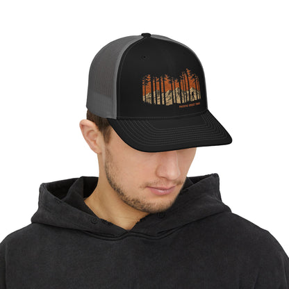 Pacific Crest Trail Trucker Hat | Vintage Hiker Mountain Cap
