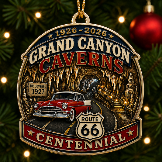 (5) Route 66 Centennial Ornaments – Grand Canyon Caverns, AZ Edition - Wholesale Program