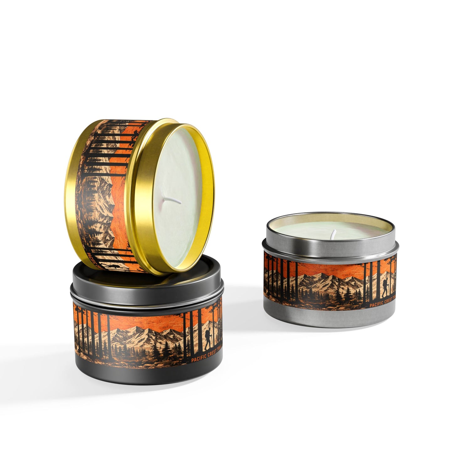 Pacific Crest Trail Mountain Forest Tin Candle | 4oz & 8oz