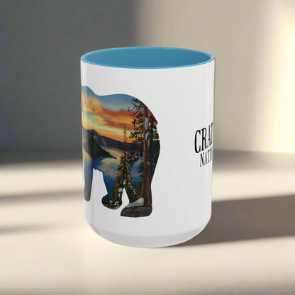 Crater Lake Bear Colored Mug