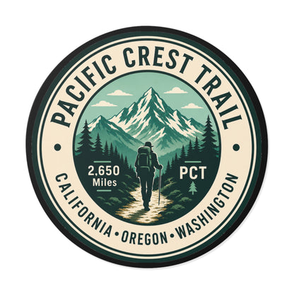 Pacific Crest Trail Vinyl Sticker — PCT Hiker Emblem (2,650 Miles)