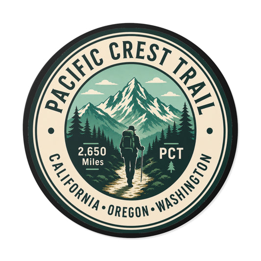 Pacific Crest Trail Vinyl Sticker — PCT Hiker Emblem (2,650 Miles)