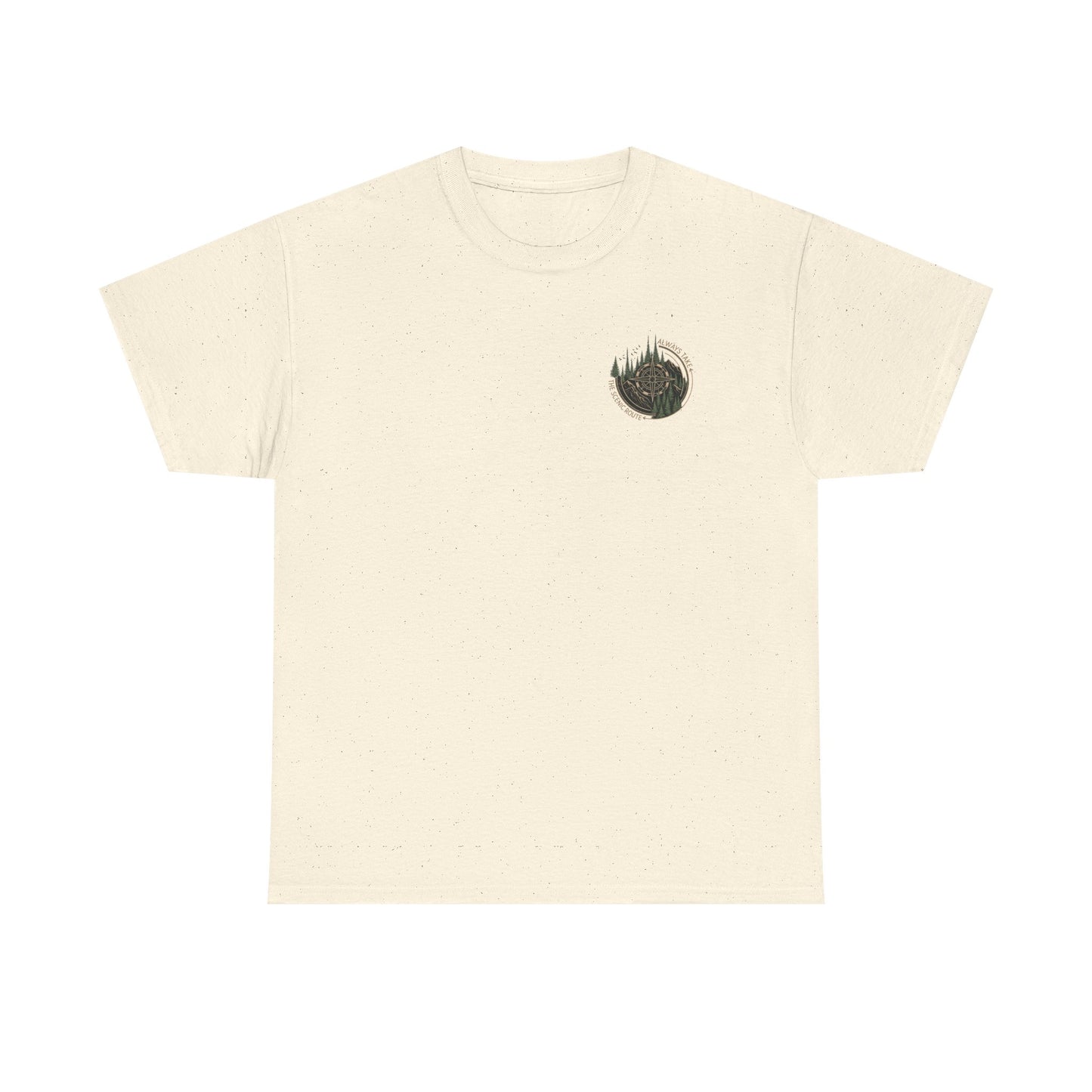 Nature Escape T-Shirt | Serene River and Mountain Landscape Tee