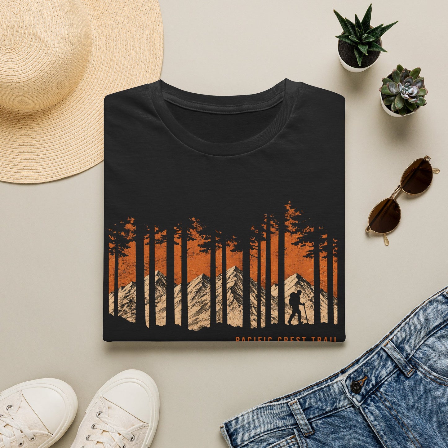 Pacific Crest Trail Sunset T-Shirt | Vintage Mountain Hiking Tee