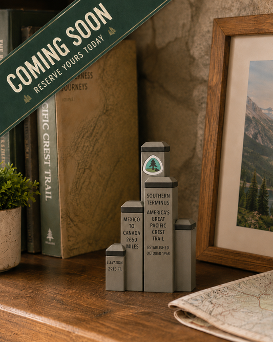 Pacific Crest Trail Memory Vault Keepsake Display | USB-C Trail Collectible Supporting the PCTA