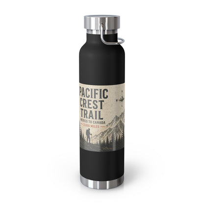 Pacific Crest Trail 22oz Vacuum Insulated Bottle — Copper Lined Adventure Water Bottle