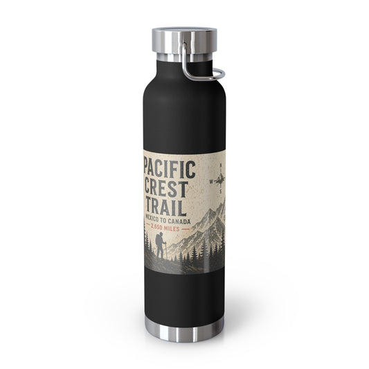 Pacific Crest Trail 22oz Vacuum Insulated Bottle — Copper Lined Adventure Water Bottle
