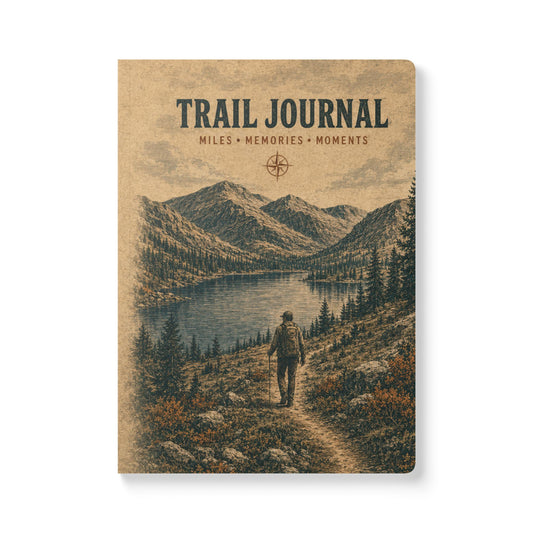 Trail Journal Softcover Notebook | Miles, Memories & Moments