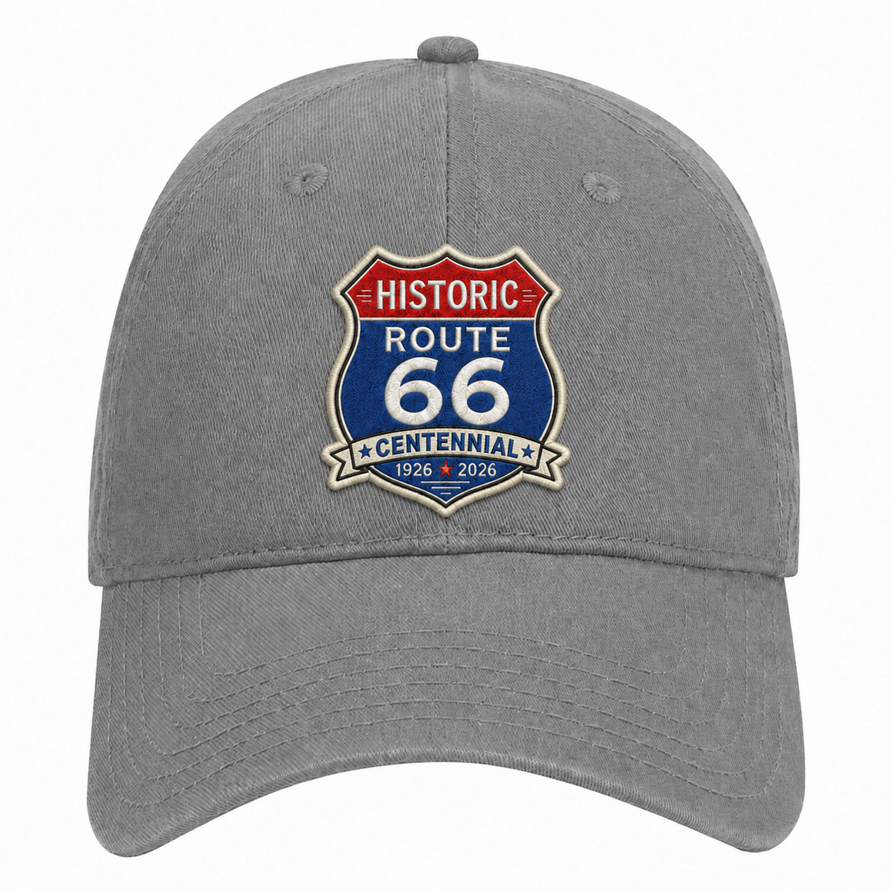 Route 66 Centennial Shield Hat - Multiple Colors and State Versions Available