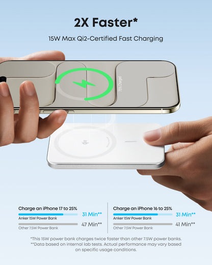 Anker Nano Power Bank (5K, MagGo, Slim)