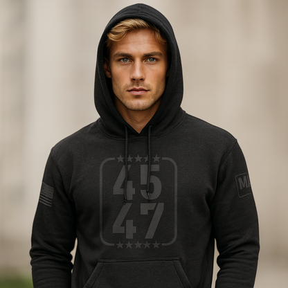 45/47 Black Hoodie