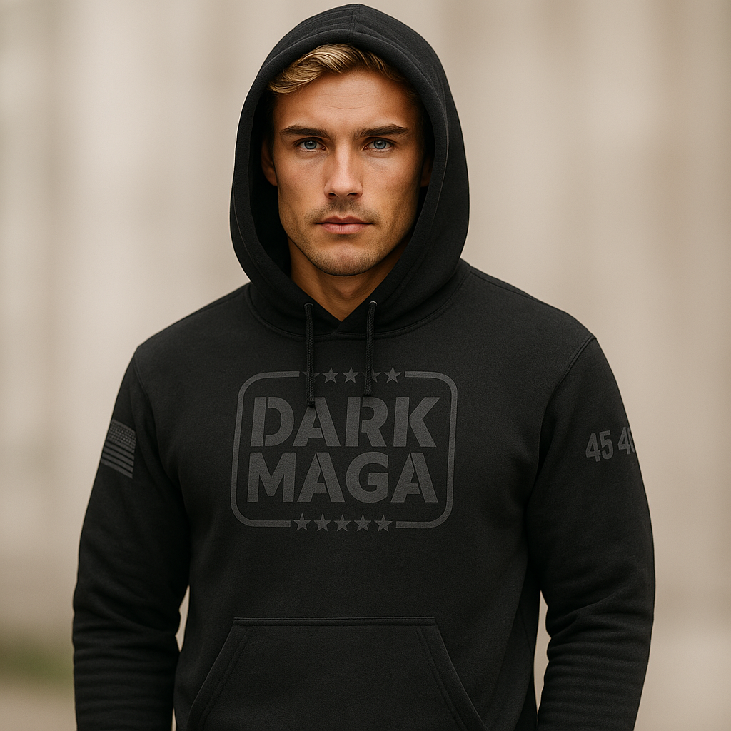 Dark MAGA Black Hoodie