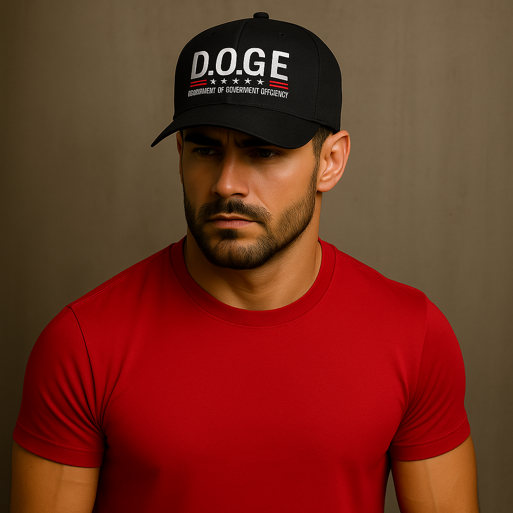 CLASSIC - D.O.G.E Black w/Red Hat