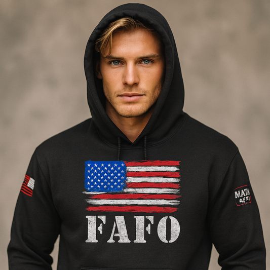 FAFO American Flag Hoodie