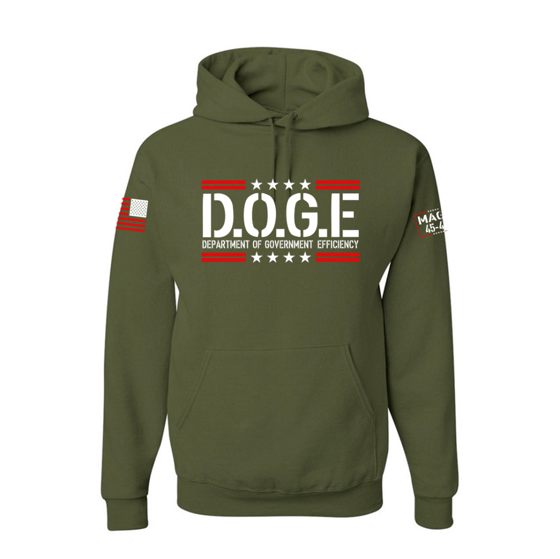 D.O.G.E Army Green Hoodie
