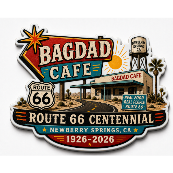Bagdad Cafe Route 66 Centennial Magnets (B51) – Bulk Wholesale Orders