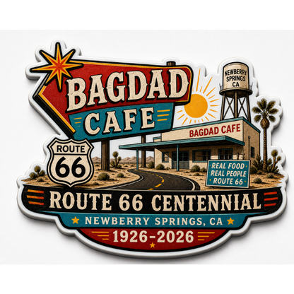 Bagdad Cafe Route 66 Centennial Magnets (B51) – Bulk Wholesale Orders