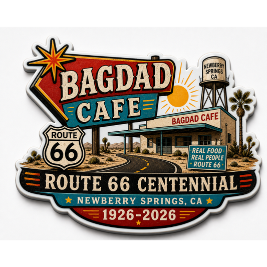 Bagdad Cafe Route 66 Centennial Magnets (B51) – Bulk Wholesale Orders