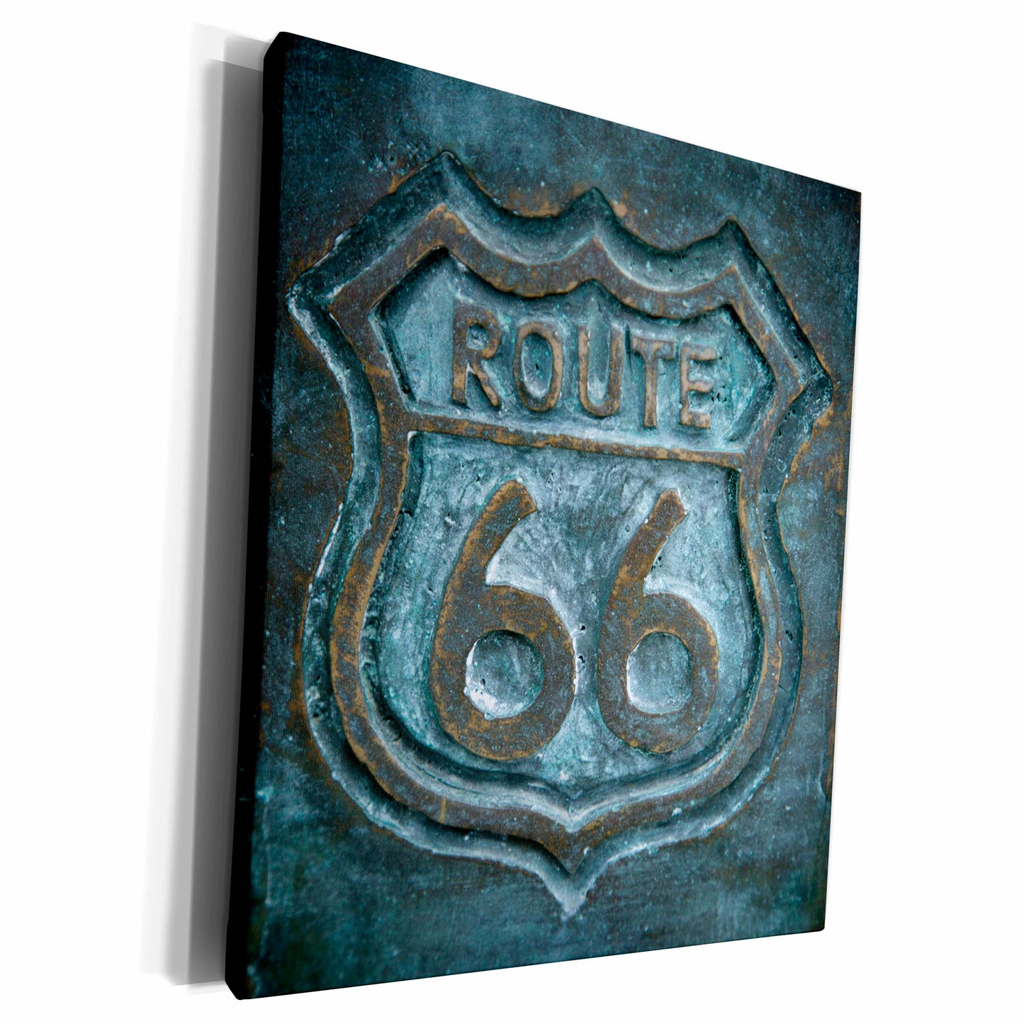 3dRose Joliet, Illinois, USA. Route 66 sign. - Museum Grade Canvas Wrap (cw_230770)