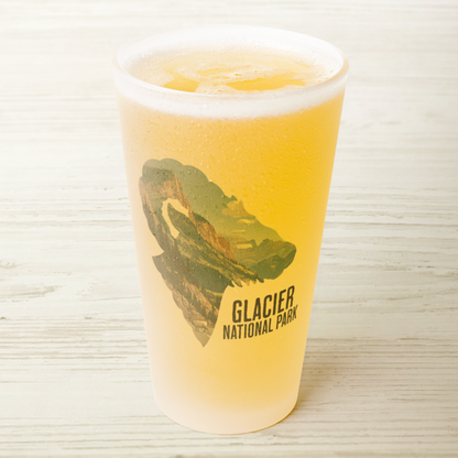 Glacier National Park Big Horned Sheep Frosted Pint