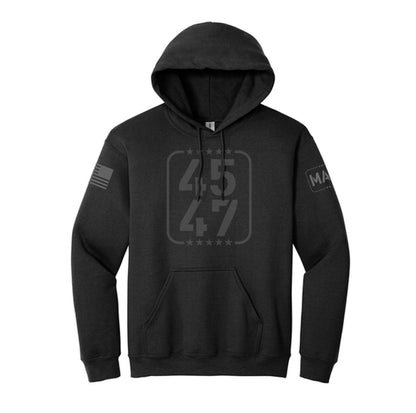 45/47 Black Hoodie