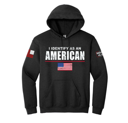 Identify as an American Black Hoodie