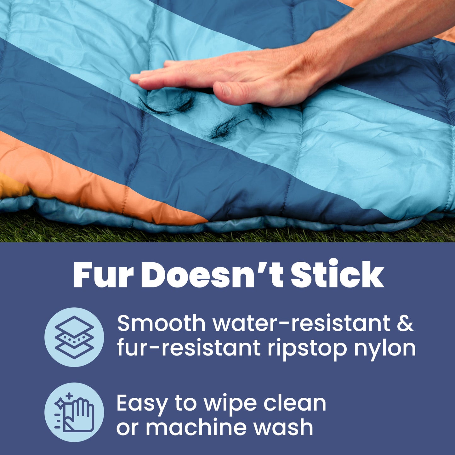 Travel Dog Bed - Foldable & Packable for Travel, Road Trip, Camping