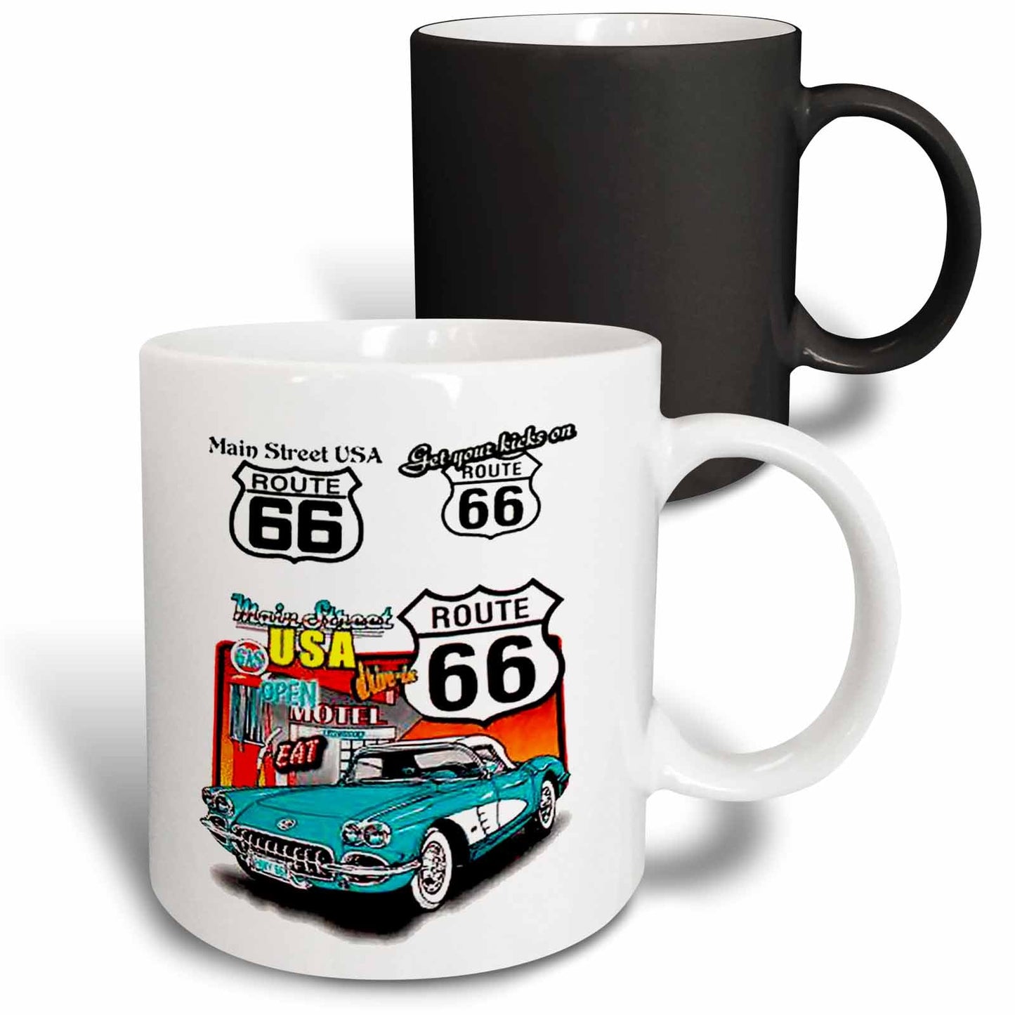 3dRose Signs - Route 66 - Mugs (mug_1010)