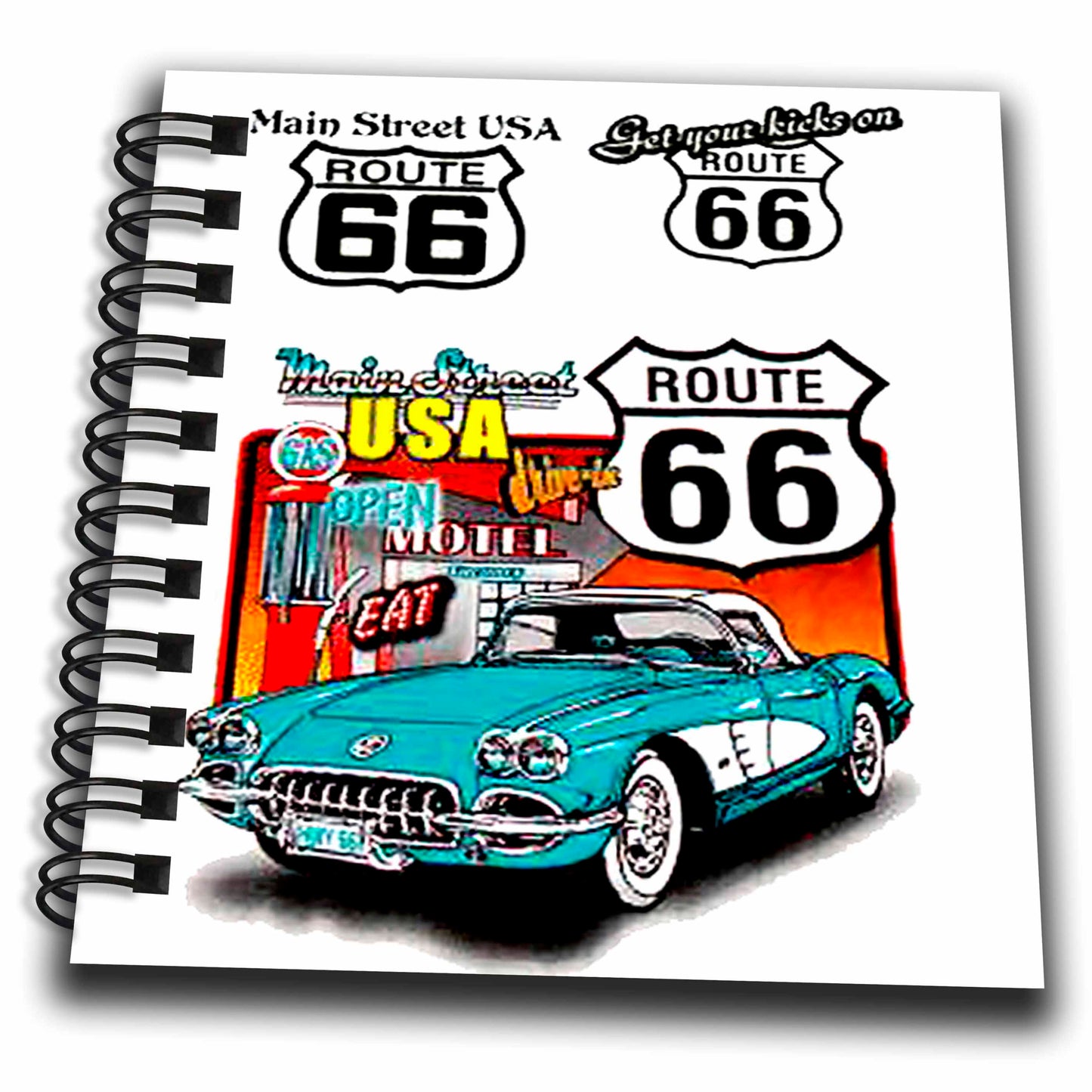 3dRose Signs - Route 66 - Drawing Books (db_1010)