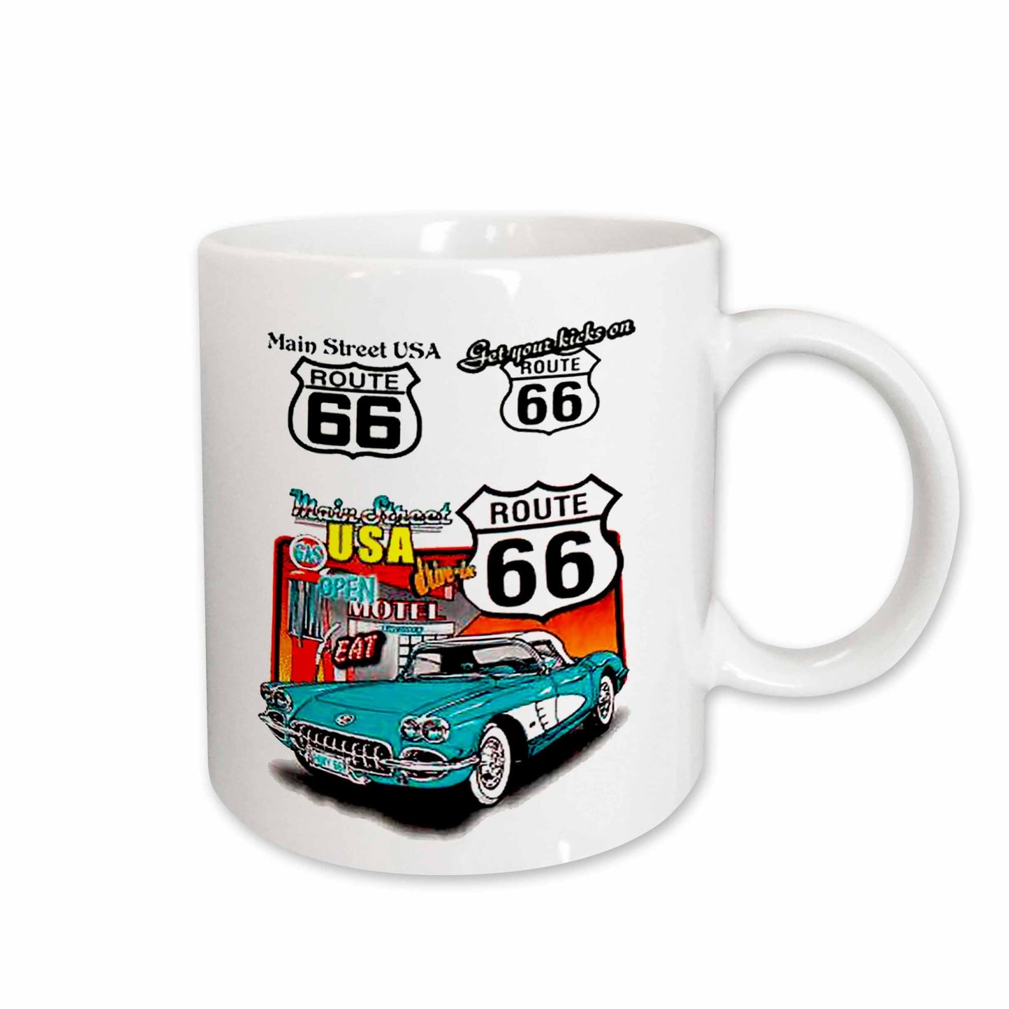 3dRose Signs - Route 66 - Mugs (mug_1010)