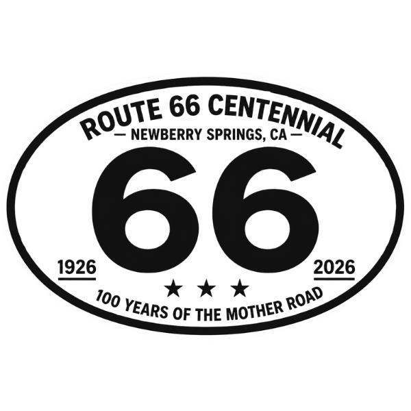 Newberry Springs Route 66 Centennial Stickers (4') (N43)– Bulk Wholesale Orders
