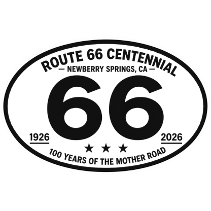 Newberry Springs Route 66 Centennial Stickers (4') (N43)– Bulk Wholesale Orders