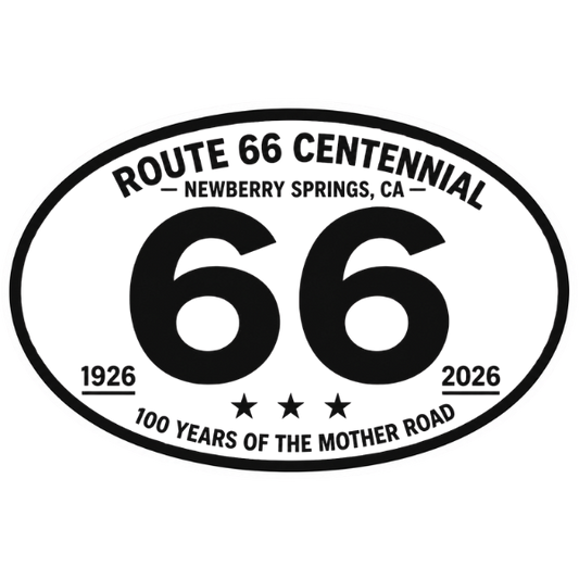 Newberry Springs Route 66 Centennial Stickers (4') (N43)– Bulk Wholesale Orders