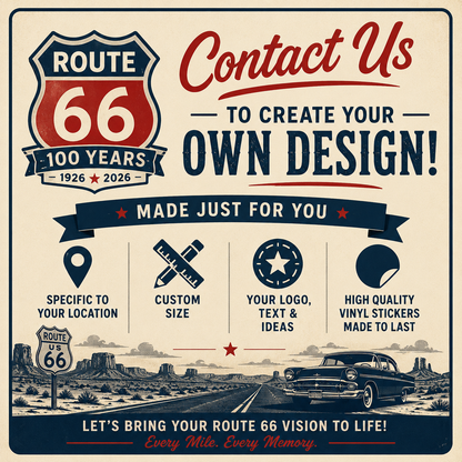 Route 66 Temporary Tattoos (2) – Bulk Wholesale Orders